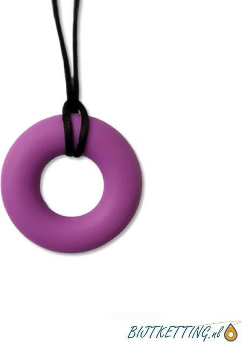 Bijtketting Basic Ring | Subtiel | Paars